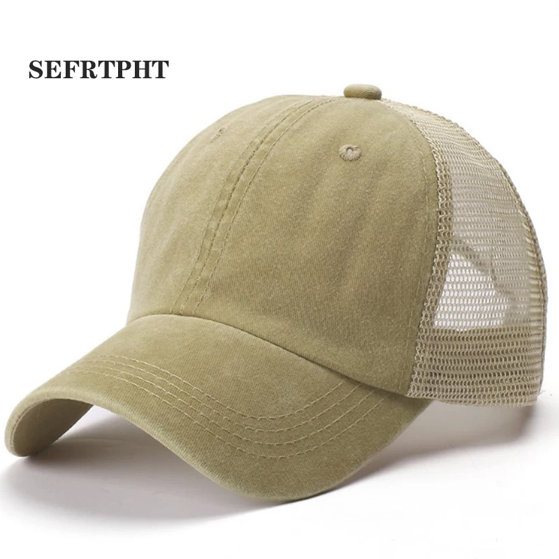 

2019 New Casual Simple Baseball Cap Solid Cotton Truck Cap for Women Men Adjustable Summer Hip Hop Cap Cool Mesh Hats Snapback