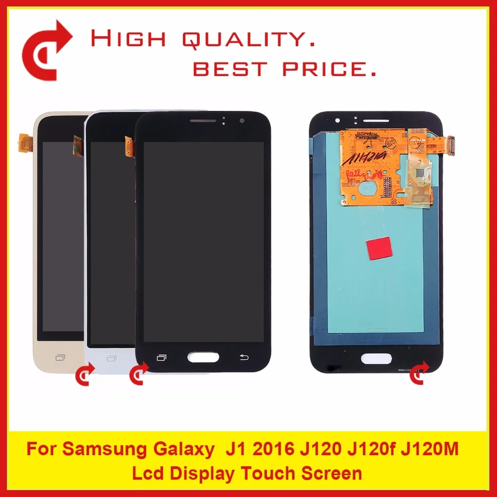 

10Pcs/Lot 4.5" For Samsung Galaxy J1 2016 J120 J120f J120M LCD Display With Touch Screen Digitizer Sensor Panel + Tracking Code