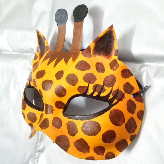 Новинка качественная маска ручной работы сделай сам Жираф на Хэллоуин фотомаска