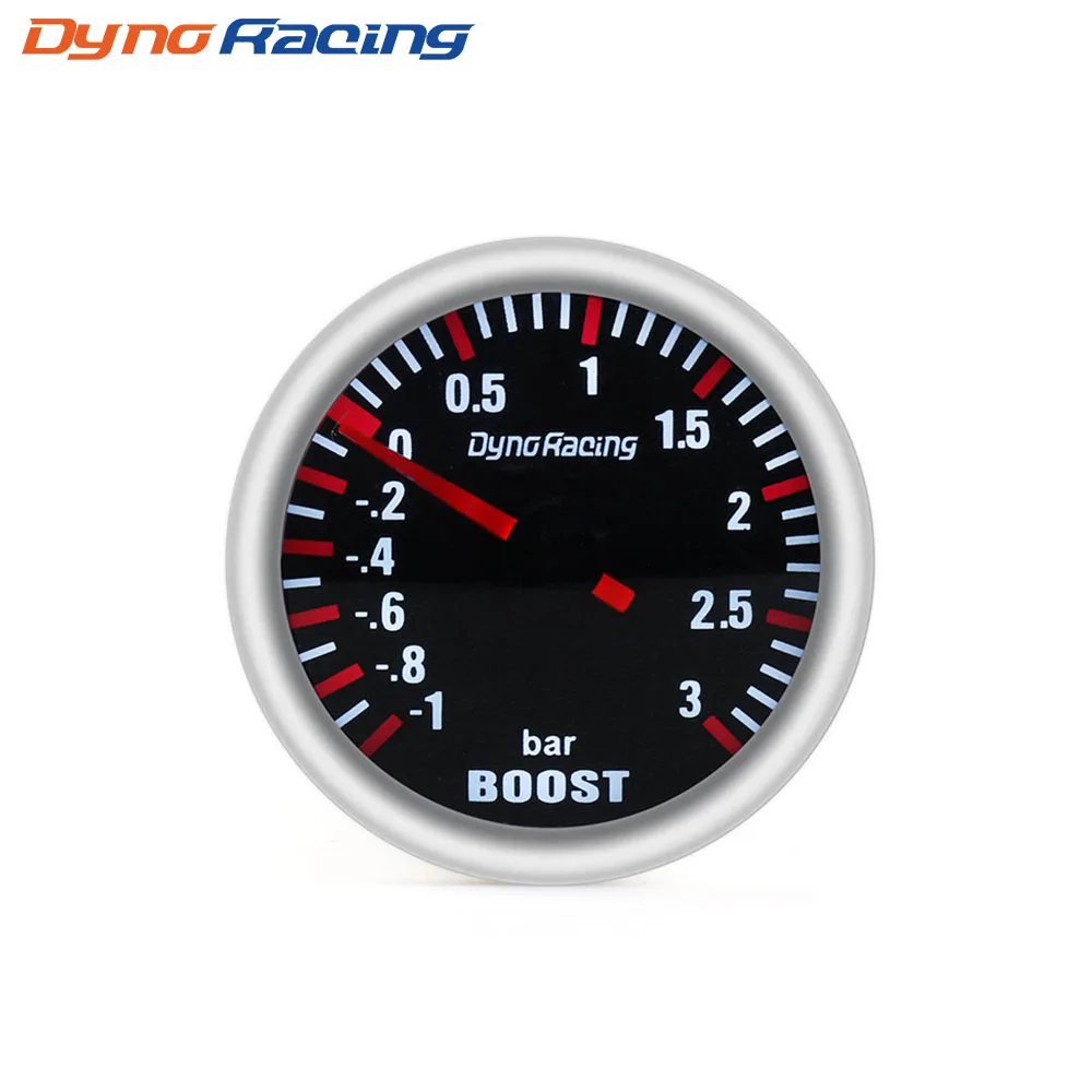 Dynoracing 2 '཰ мм 3 бар турбо датчик механический белый светодиод дымовая линза