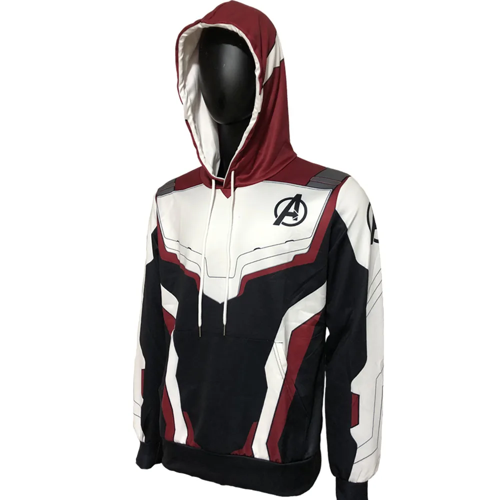 Avengers Endgame Jacket Hoodie Cosplay Quantum Realm Costumes Endgame hoodies Marvel Superhero Sweatshirt Coat Suit Costume