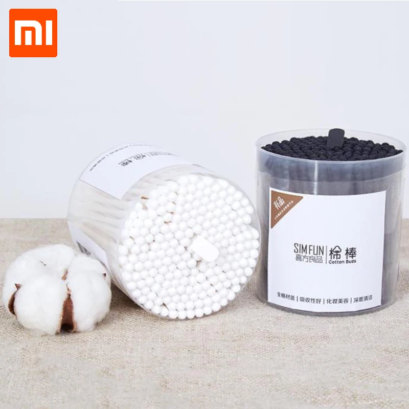 

Xiaomi Simfun Cotton Tipped Applicators Cotton Buds Cotton Swabs Medical Ear Cleaning Wood Sticks Makeup Tampons Cosmetic Tips