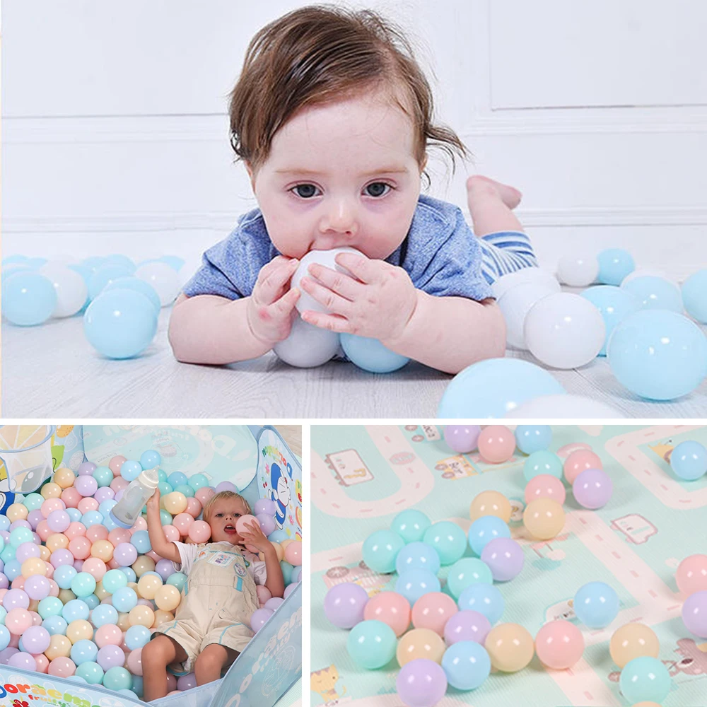 7CM100PCS Colorful Ball Soft Plastic Ocean Balls Bal Funny Baby Kid Swim Pit Toy Water Pool Toys For Children Ocean Wave Ball