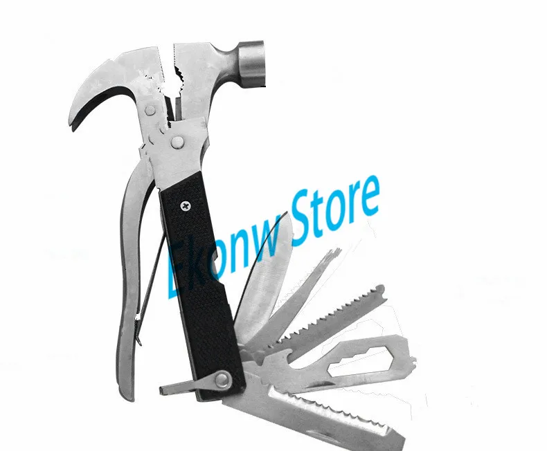 

Outdoor Multi-function Pliers Multi-Tools Pocket Combination Hammer+Pliers+knife+screwdriver bits Many tools in one