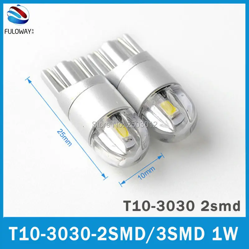 10 шт. T10 W5W 194 168 LED Освещение реветь Водонепроницаемый высокая яркость 3030 2 3 SMD