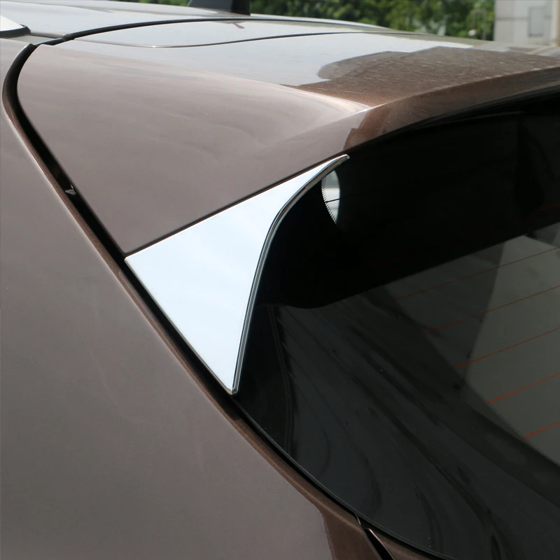 

For Kia Sportage 2016 2017 ABS Chrome Side Door Rear View Window Spoiler Cover Trim Triangle Insert Garnish Bezel Car Styling
