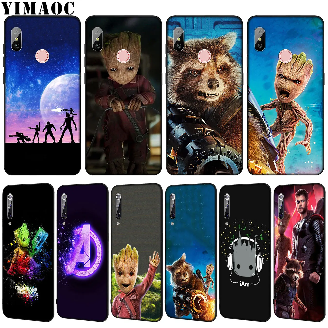 

YIMAOC Guardians of the for Galaxy Marvel Soft Phone Case for Xiaomi Mi 9 9T CC9 CC9E A3 PRO 8 SE A2 Lite A1 6 6X 5X f1 MAX 3