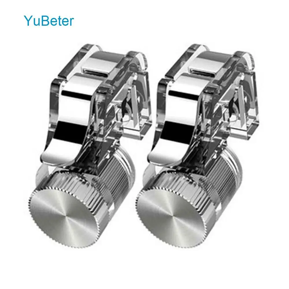 

YuBeter Mobile Phone Gaming Trigger Smartphone Games Shooter Controller Gamepad Fire Button Handle For PUBG/ Rules of Survival