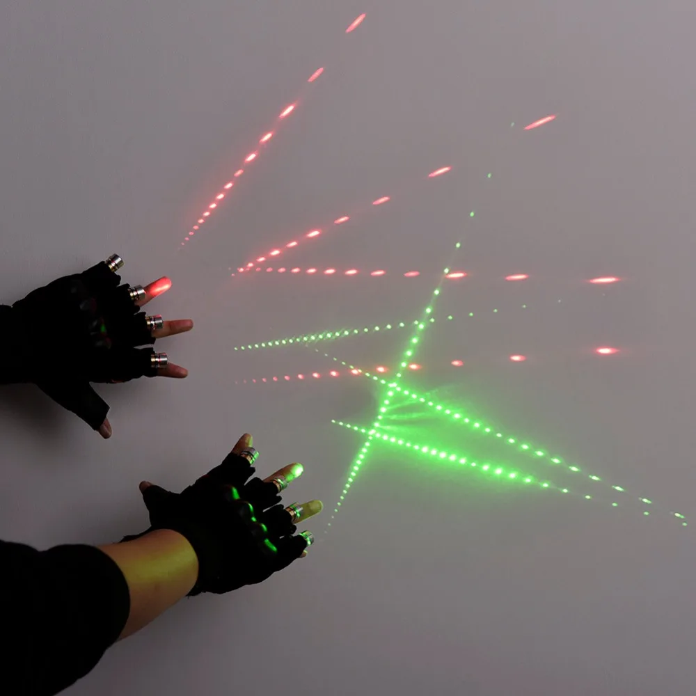 green laser gloves