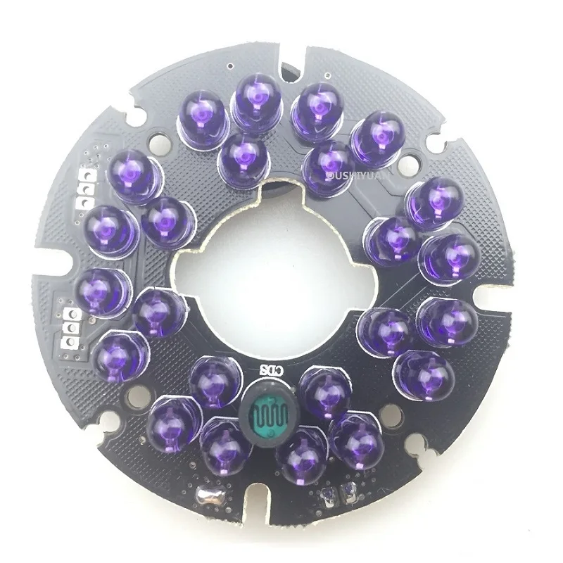 Аксессуары для камеры видеонаблюдения, ИК светодиодный, 90 градусов, F5, 24 шт., светодиодный светильник, инфракрасный светильник, для DIY камеры видеонаблюдения, ИК светодиодный