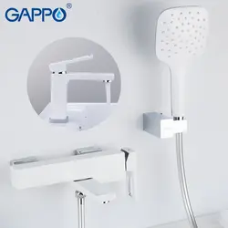 GAPPO душ система водопад латуни chrome для ванной смеситель для душа ванна кран с вентиль бассейна mitigeur бенуар