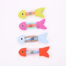 Игрушка для кошки из пружины и холста рыба кошка похлопывающая