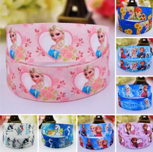 

wholesale 100yards 87style Kawaii Princess Ribbon For Diy headwear printed grosgrain ribbon gift decoration ribbons