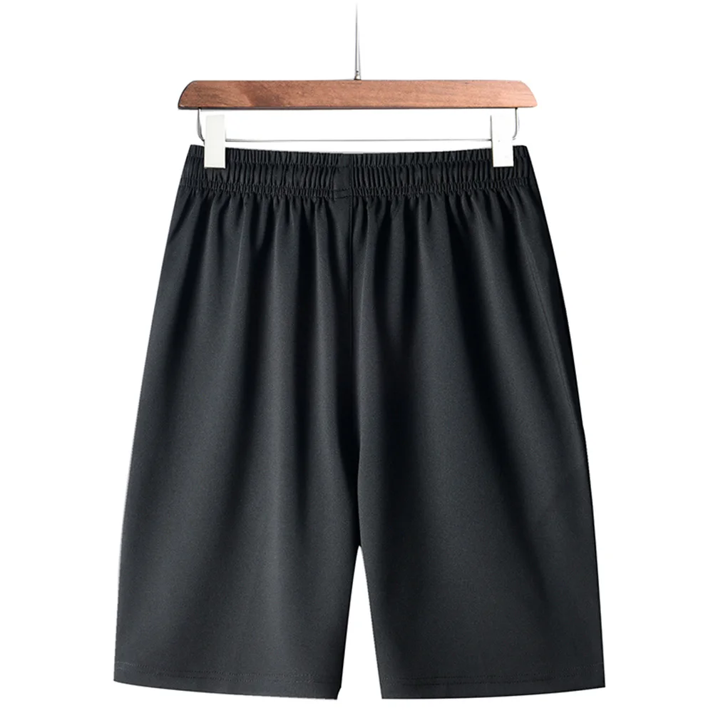 Новые мужские тренажерные залы фитнес свободные шорты спортивные штаны летние быстросохнущие крутые короткие мужские брюки повседневные пляжные мужские короткие DK19025 - Цвет: Black Asian size