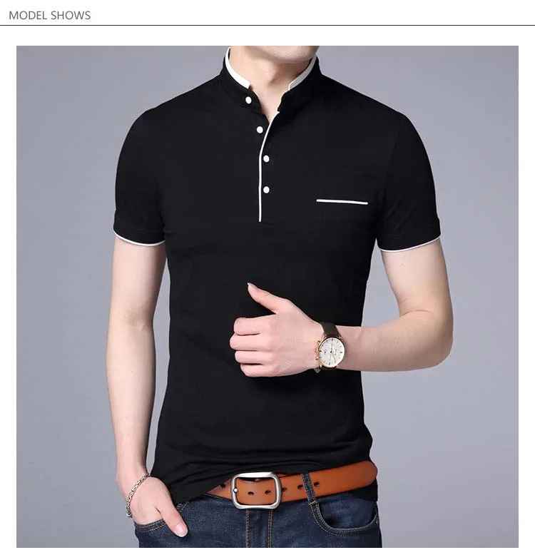 Новое поступление, Мужская брендовая рубашка поло с коротким рукавом, Повседневная приталенная однотонная мужская рубашка поло, мужская летняя одежда, M-4XL
