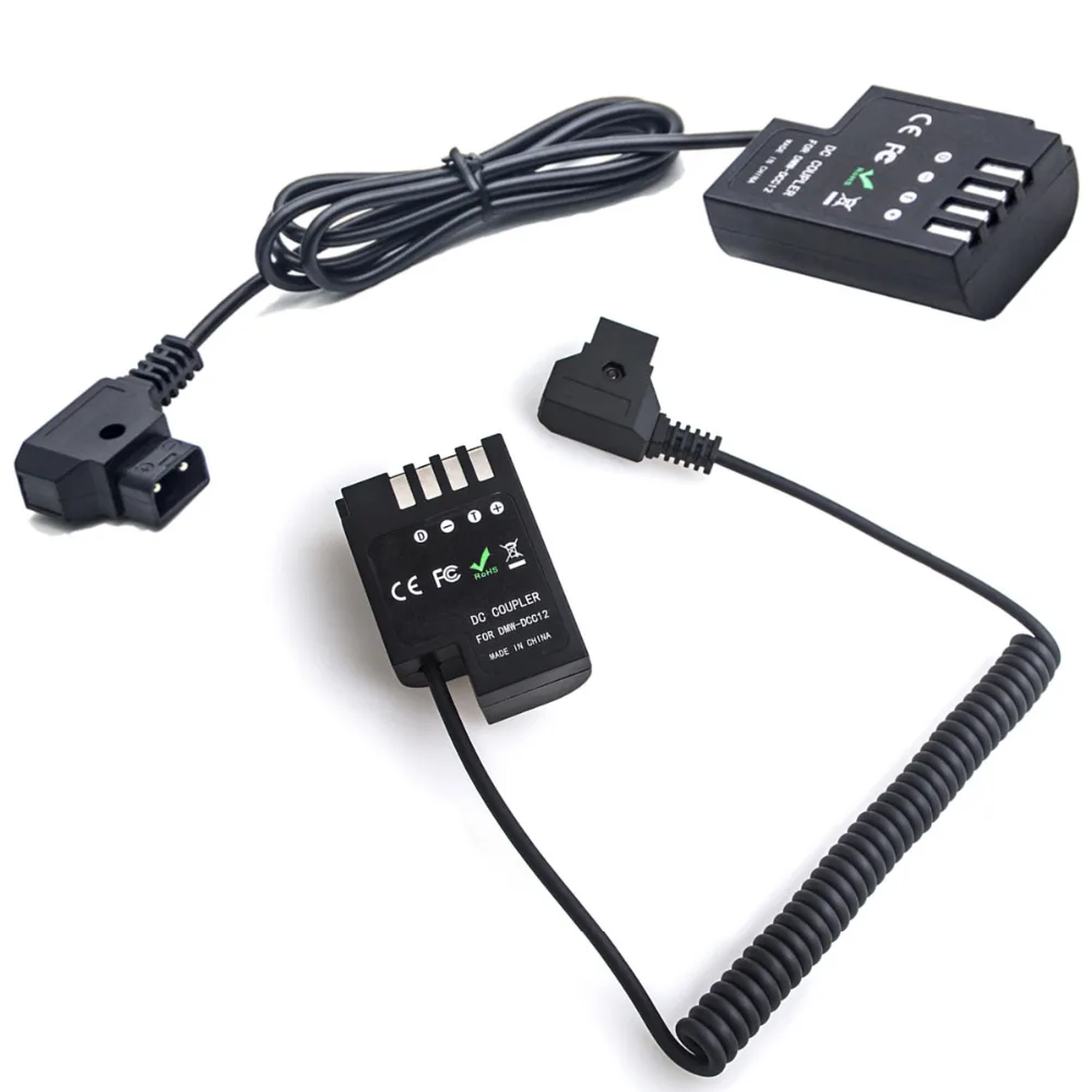 Переходник постоянного тока с D Tap на DCC12 для аккумулятора Panasonic DMC GH3 GH4 GH5 и Anton Bauer
