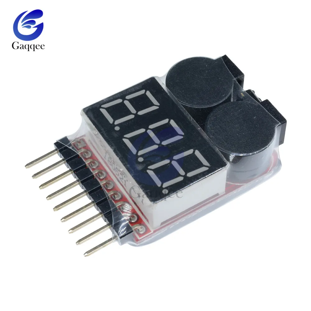 Цифровой 2 в 1 низкий зуммер сигнализация 1S 8S Lipo/li ion/Fe RC батарея для лодки