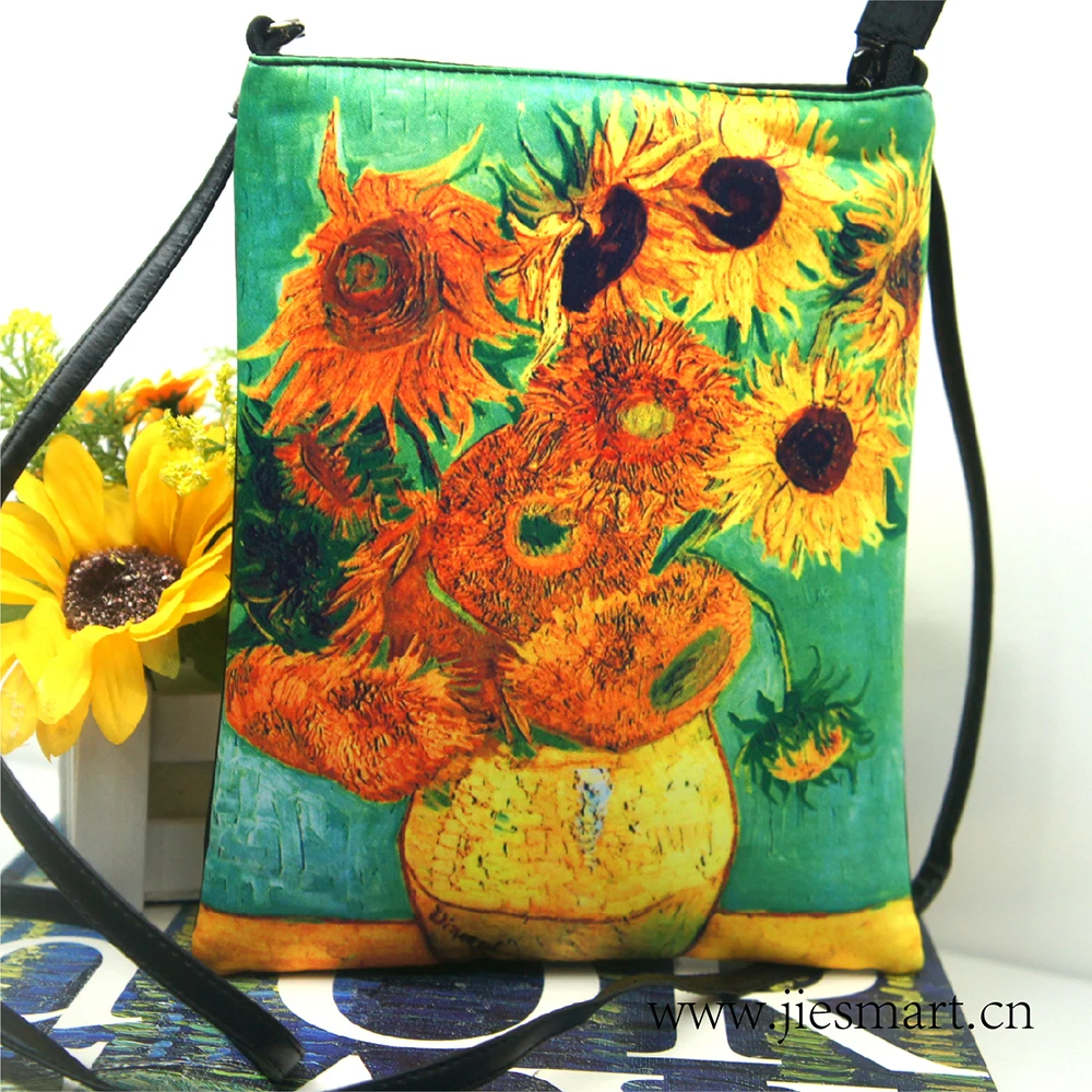 Sunflowers The Starry Night JIESMART очень легкие супер дизайнерские сумки через плечо без