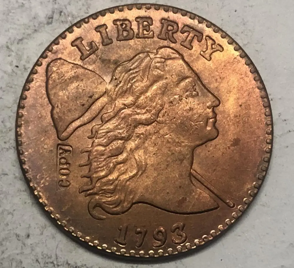 

1793 US LIBERTY CAP ONE CENT Exact Copy