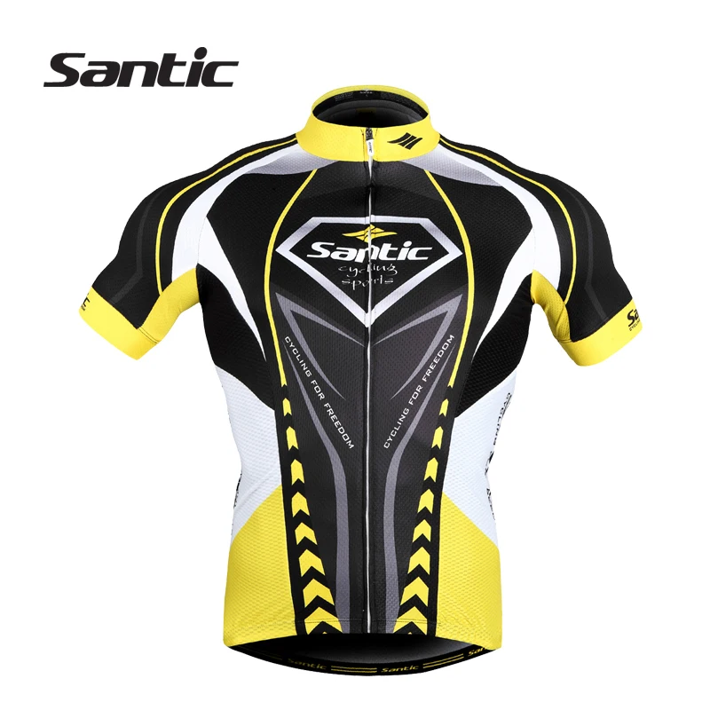 

SANTIC Triathlon Cycling Clothing Short Sleeve Men Cycling Jersey XXXL Bike Bicycle Jersey Top Racing Downhill MTB Jersey