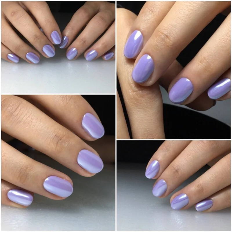 1g espejo brillo uñas cromo pigmento Shell deslumbrante DIY salón Micro holográfico polvo láser decoración de uñas manicura