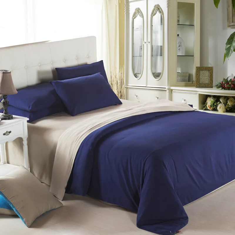 New Product Solid Color king size Bedding Set luxury 100% Polyester Fitted sheet Bedclothes white Duvet Cover Home Textile | Дом и сад