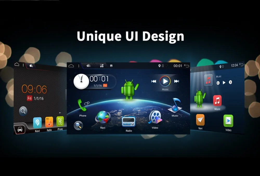  6.2 inch 2 Din Android Car Dvd Player Audio Stereo For Universal Gps Navigation Steering-Wheel 2Din