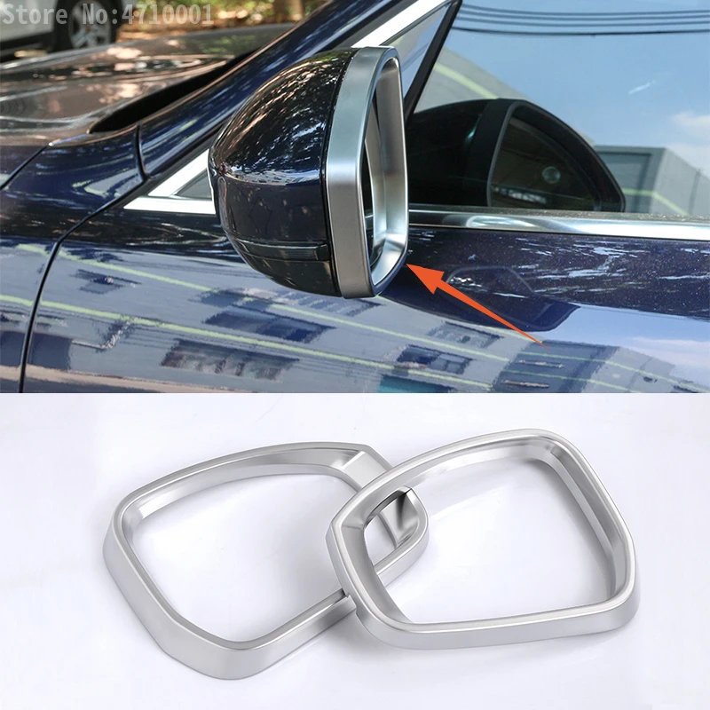 Per Jaguar F-Pace F Pace X761 E-Pace Car-Styling Abs Opaco Lato Esterno Specchietto Retrovisore Copertura Del Telaio Trim 2 Pezzi