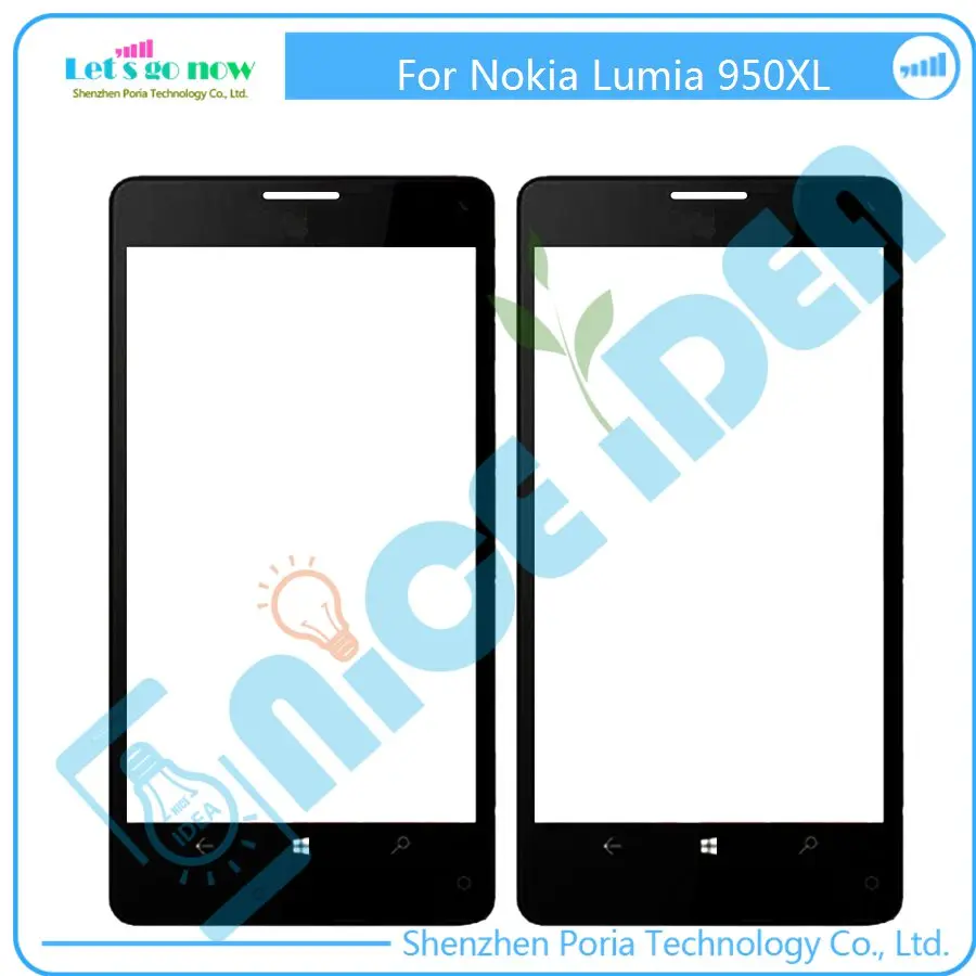 

Front Screen Outer Glass Touch Cover Screen Digitizer Panel LENS For Nokia Lumia 950XL Logo