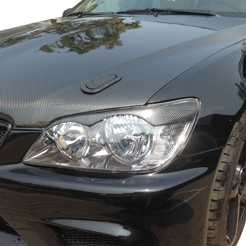 

Carbon Fiber Headlight Cover Eyelid Eyebrow For Lexus IS200 TRD style 1999-2004