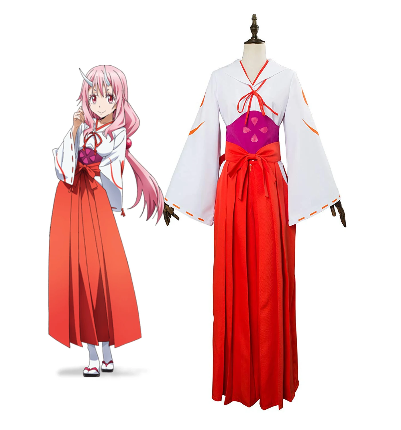 Details about   That Time I Got Reincarnated as a Slime shuna Cosplay Costume Dress Full Set&