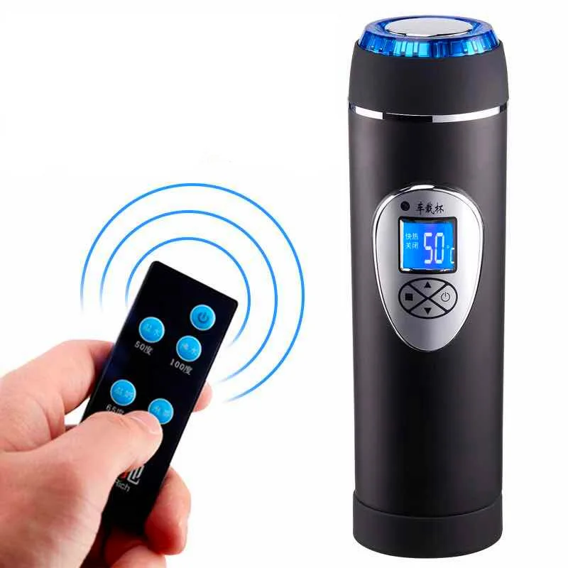 

350ML 4 Color Remote Control Car Auto Heating Cup LCD Display Temperature Car Boiling Electric Kettle Boiling Vehicle Thermos