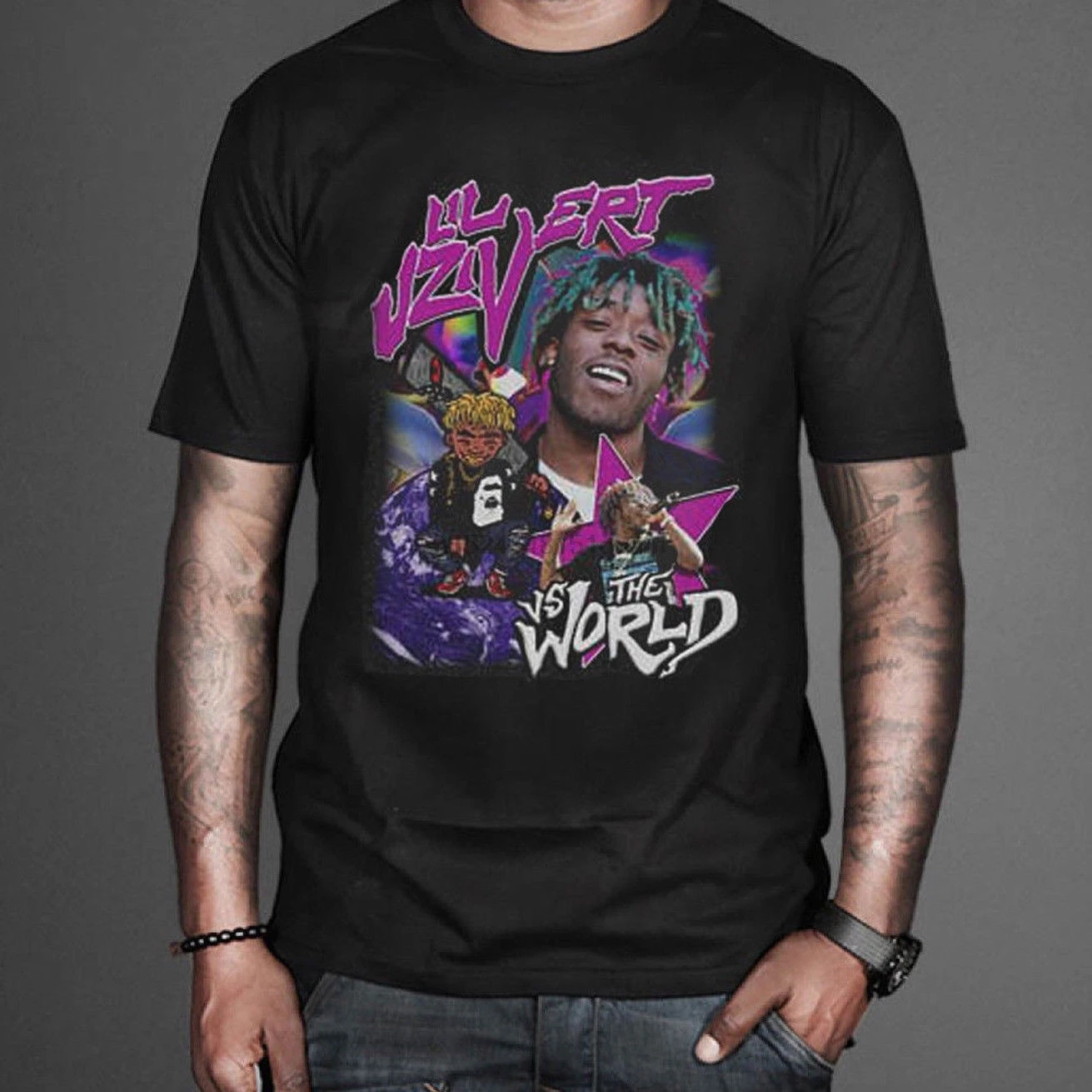 

Lil Uzi Vert Inspired Hip hop Rap Tee Tour New Men T-Shirt Women tshirt
