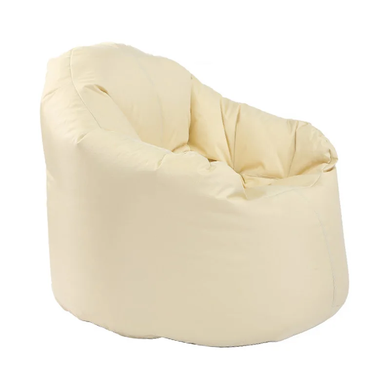 Modern Bean Bag Lounge Chair / Noir Lounger Set 2 + 1 Ottoman Noir