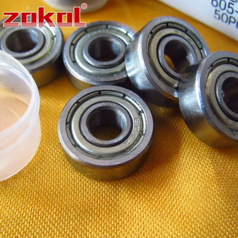 ZOKOL 605 ZZ Z1bearing 605-ZZ 605zz миниатюрный глубокий шаровой подшипник 5*14*5 мм