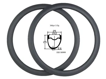 

Carbon road disc rims 700C 25mm asymmetric rims 3k twill 12k twill UD 3K Disc road rim asymmetric road tubeless disc rims