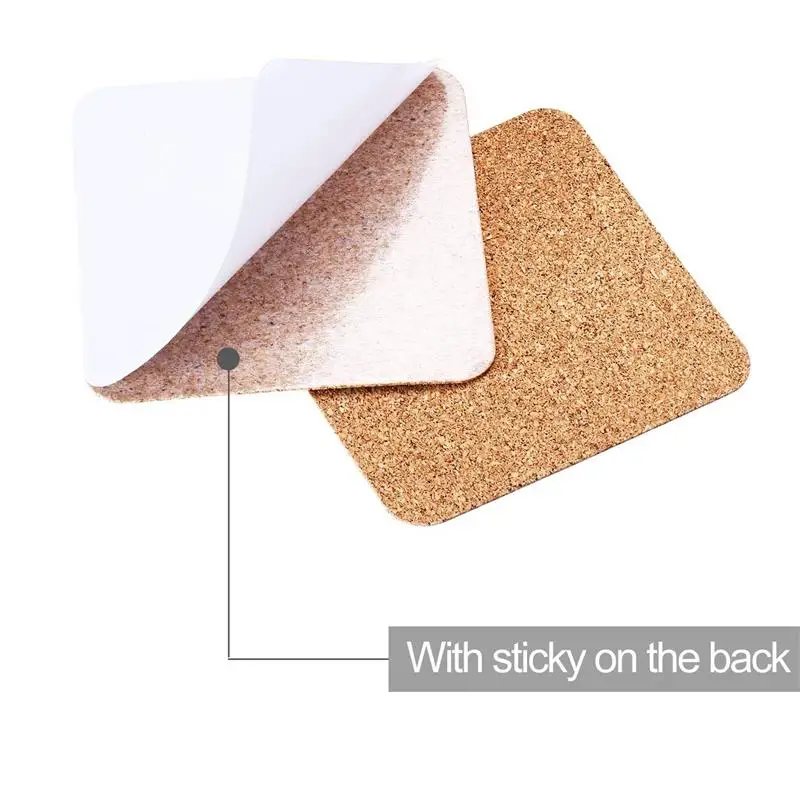 30pcs 60pcs Natural Cork Coaster Heat Resistant Non-slip Cup Mat Coffee Tea Drink Placemat Tableware Kitchen Decoration