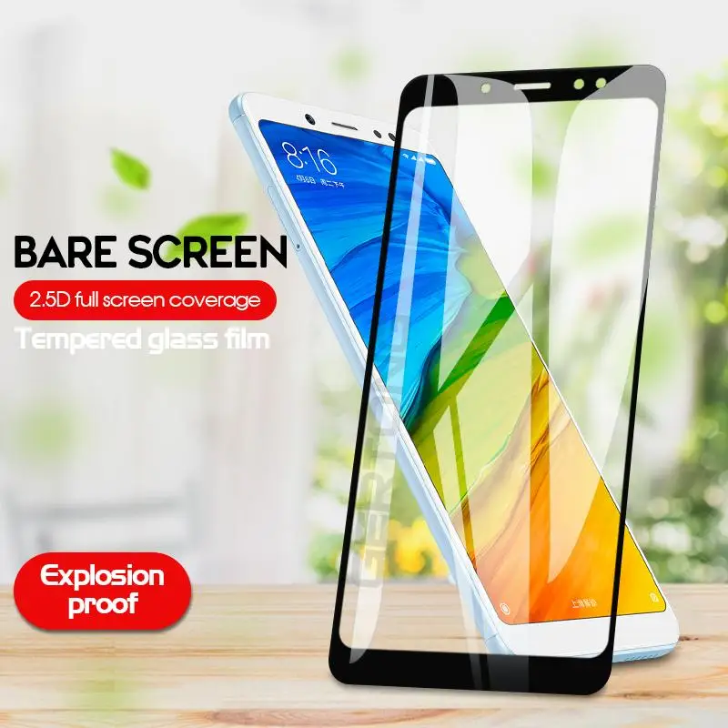 

9H Full Cover Tempered Glass For Xiaomi Redmi 6 6A 5 Plus Pro S2 Note 5 Pro Anti-drop Screen Protector For Xiaomi Mi A2 Lite