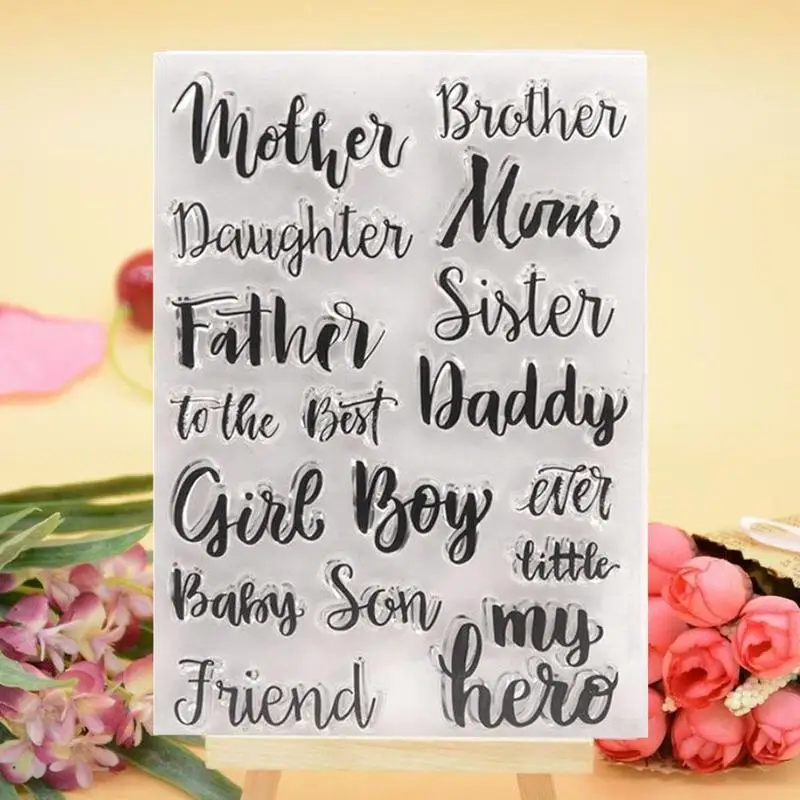 

Diary Silicone Finished Chapter Stamp Diy Handbook Album Transparent Seal Scrapbooking/card Making/kidsSilk flower template