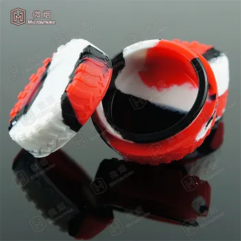 

Factory OEM custom wholesale 23ml 55*28mm large Wax Extract BHO Silicone Jar Container tactile and tough 500pcs/lot free DHL