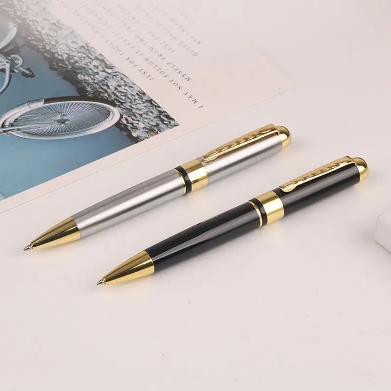 

1.0mm Luxury Metal Rotary Ballpoint Pen Signature Rollerball Business School Office Supplies Writing Tool