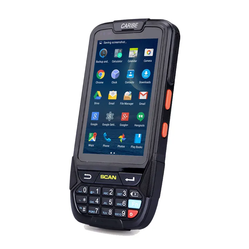 CARIBE الروبوت PDA 2D QR رمز ماسحة المحمولة محطة اللوحي مع RFID NFC