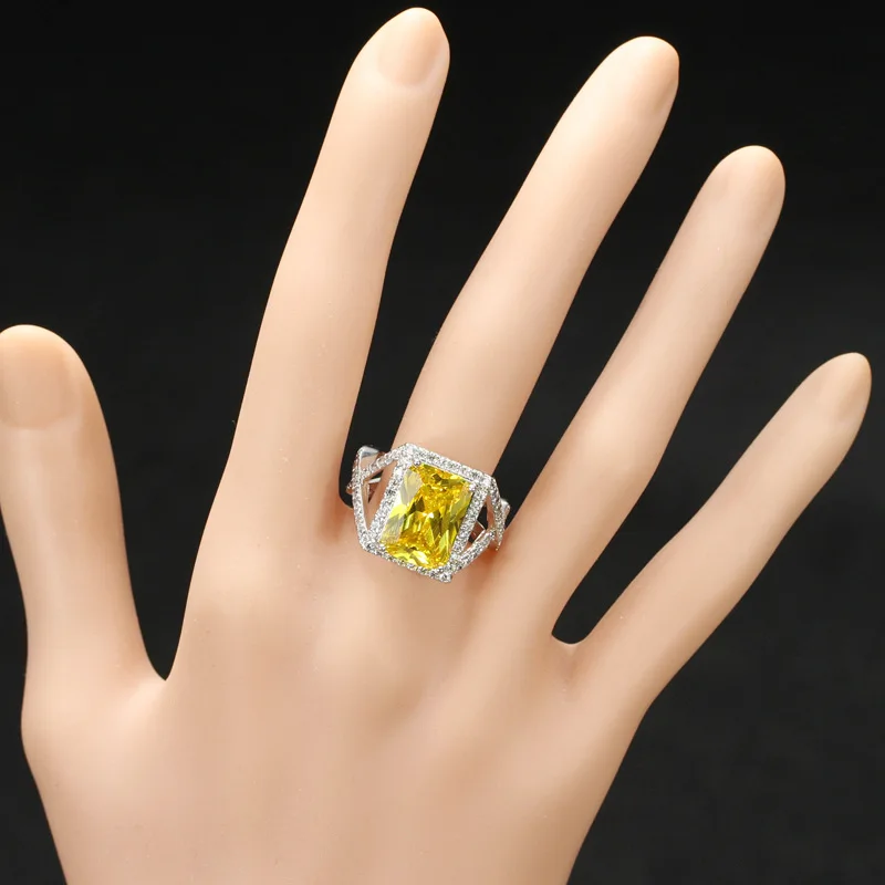 Lucky Sonny Big Promotion Exquisite Silver Color CZ Micro Inlay Golden AAA Cubic Zircon Couple Knuckle Rings Anillos for Wedding
