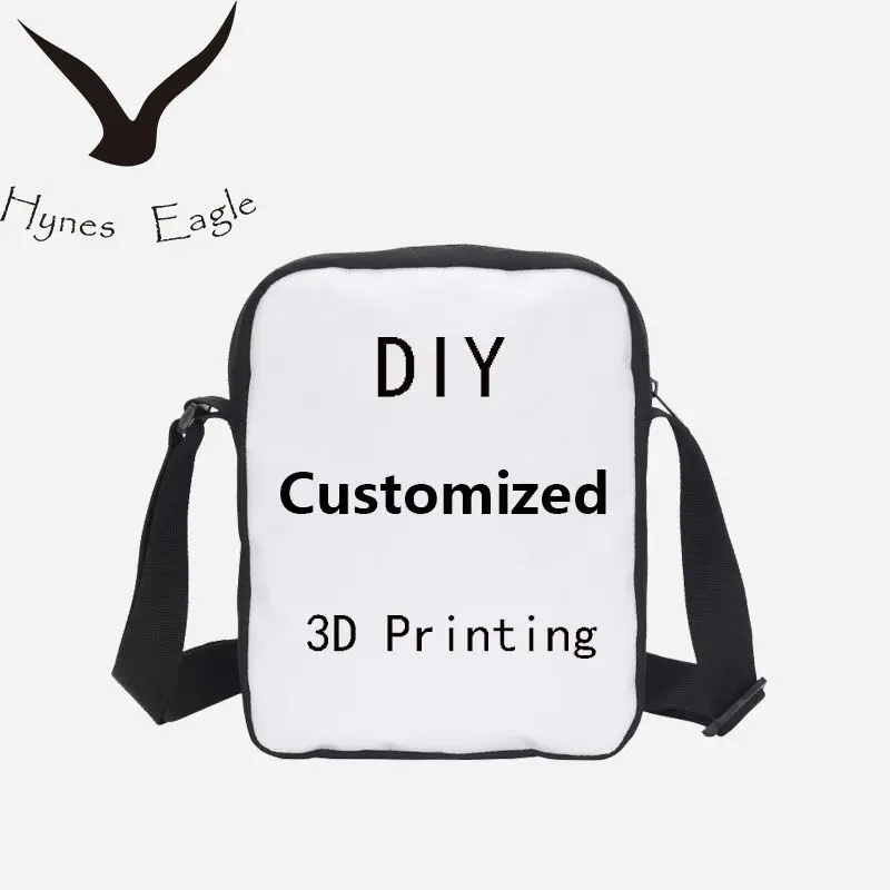 Hynes Eagle Custom Your Image Name Logo Messenger Bag Casual Crossbody Bags Portable Shoulder 3D Printing Handbags Present | Багаж и сумки