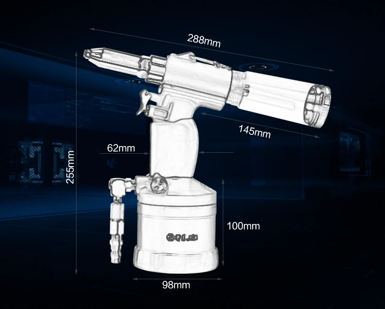LAOA высококачественный беспроводной гвоздь самовсасывающийся пневматический заклепочный пистолет клепальщик пневматический пистолет пневматические инструменты