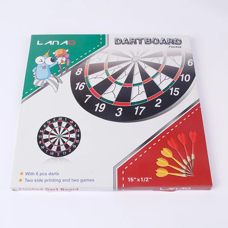12 дюймов Dartboard утолщение Флокирование двухсторонние Дартс цель профессиональные