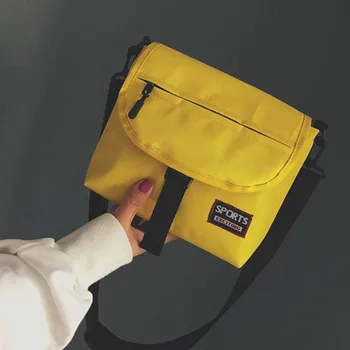

Woman Bag Campus Style Leisure Trendy Canvas Shoulder Crossbody bolsa masculina sac femme ladies bags handtassen dames 2019