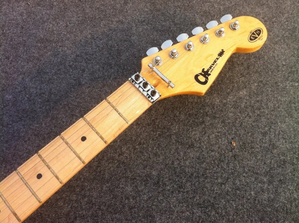 Хороший звук Eddie Van Halen Signature Charvel гитара EVH с черной и желтой полоской|charvel guitar|evh