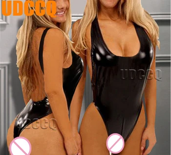

Sexy glisten PVC Underwear Babydoll Lingerie Stripper pole dancing exotic apparel baby Costume sleepwear pajamas Nightwear