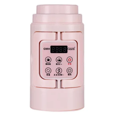 Теплоизоляционный чайник мини электрический чайник путешествия складной портативный быстрая плита нагрев горячей воды молочный котел кофейная чашка - Color: pink